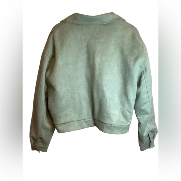 BoohooMAN Boxy Suede Harrington Jacket - Size S - Picture 4 of 7